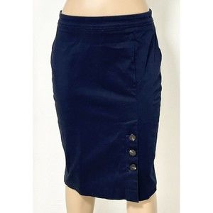 Ann Taylor Navy Pencil Skirt